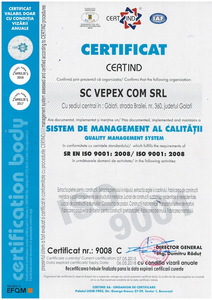 Vepex Com-ISO-9001